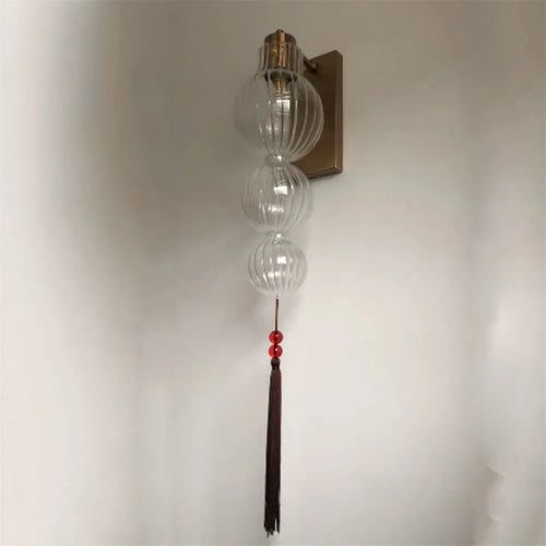 suspension Style chinois vitrail gourde gland lumières Loft salon cuisine Art déco intérieur luminaire - vue 9 sur 12