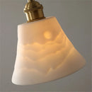 suspension loft style antique led en laiton céramique