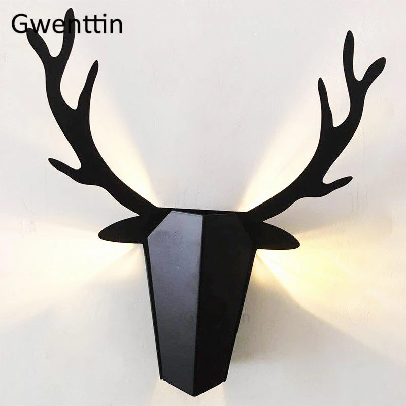 applique murale moderne en forme de bois de cerf décoration intérieure - vue 5 sur 9