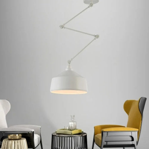 Modern minimalist wrought iron pendant light - vue 2 sur 27