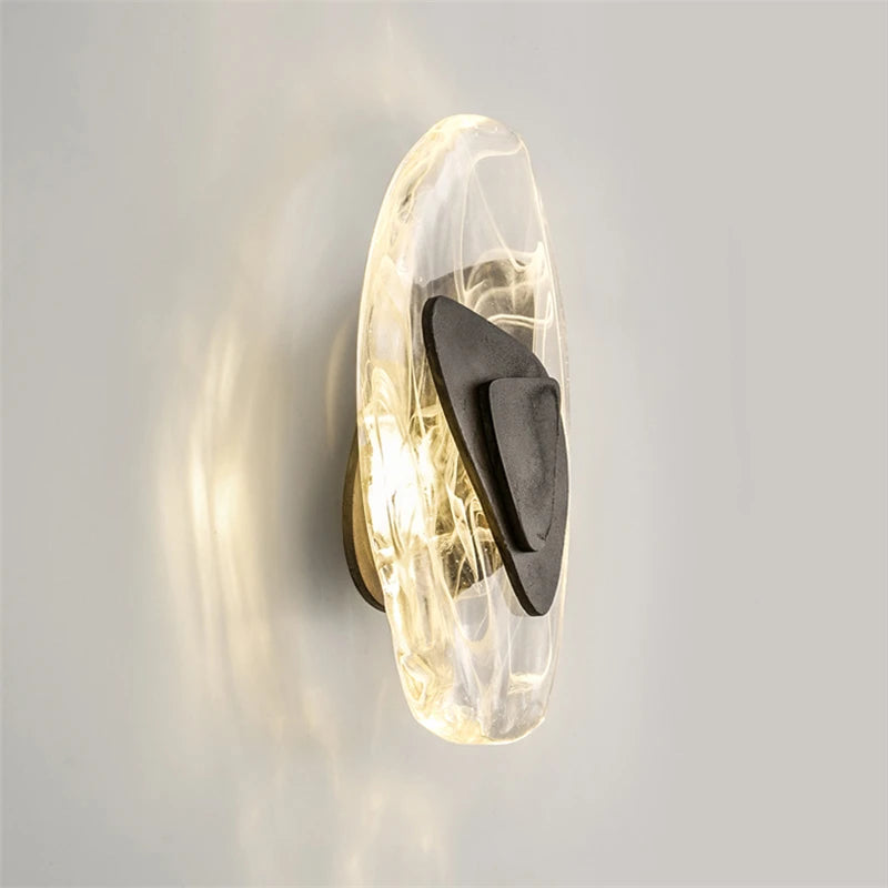 applique murale led en cristal nordique pour divers espaces - vue 3 sur 8