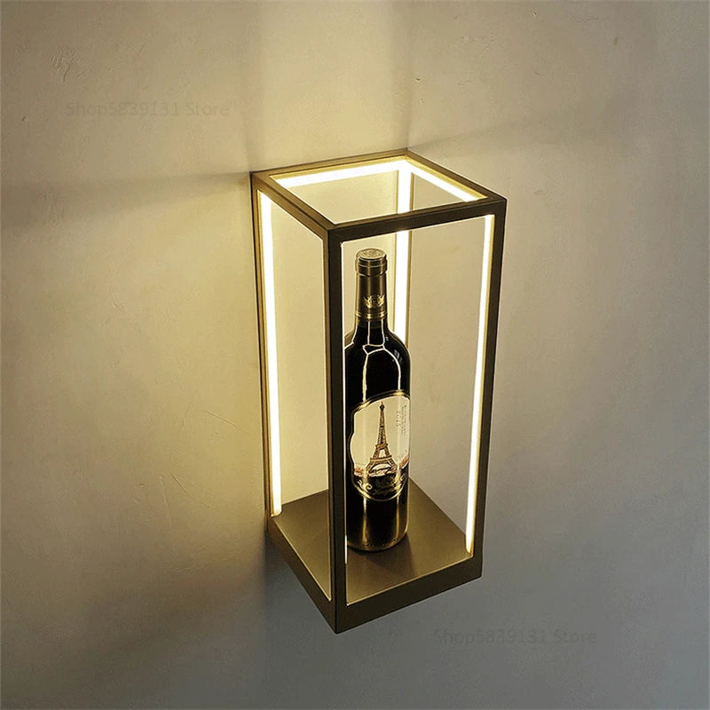 applique murale led moderne cube créatif décoration murale - vue 5 sur 7