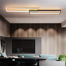 Modern minimalist rectangular LED chandelier home decor