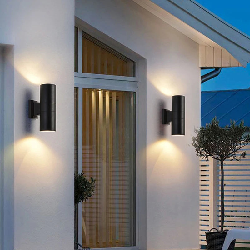 applique murale extérieure double tête en aluminium - vue 5 sur 16