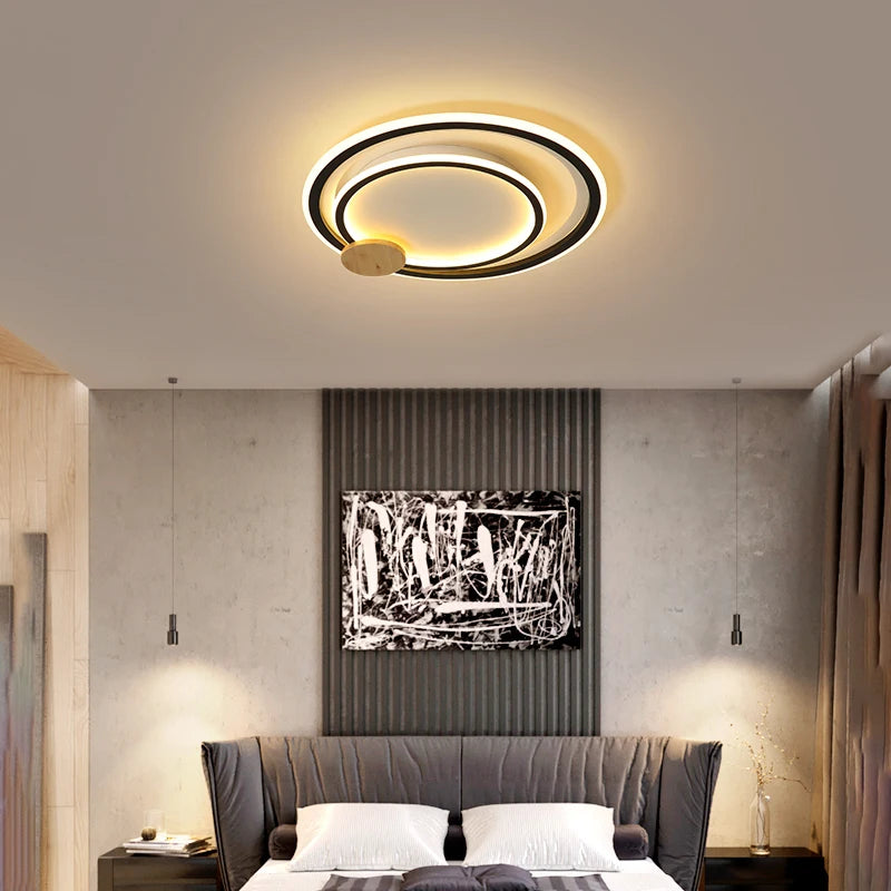 plafonnier led moderne en aluminium design pour intérieur élégant - vue 3 sur 8