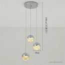 Modern glass pendant light for minimalist interior decor