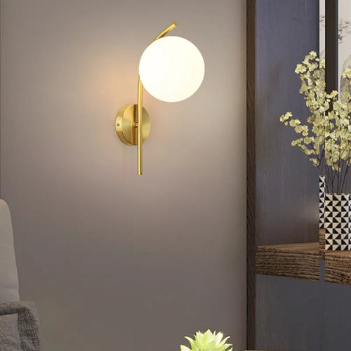 Applique murale LED en cuivre moderne pour éclairage intérieur - vue 2 sur 8