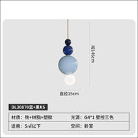 modern minimalist pendant light in gourd resin
