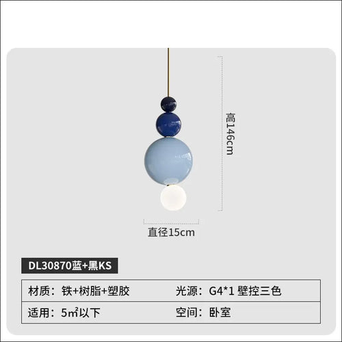 modern minimalist pendant light in gourd resin