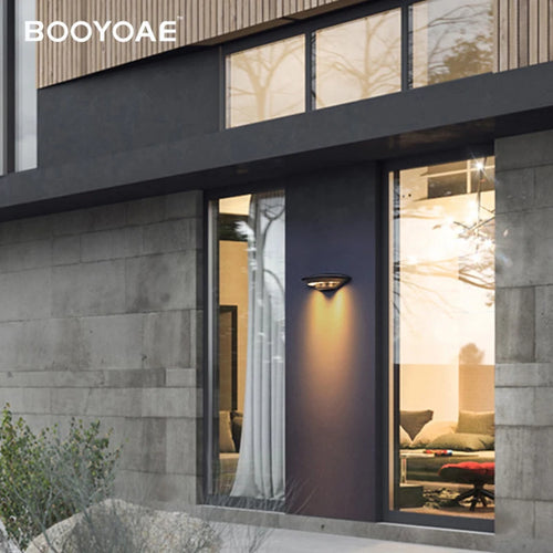 Lumières extérieures LED balcon éclairage mural hôtel paysage lampe terrasses jardins magasin allées porte poteaux UFO étanche applique murale - vue 3 sur 7