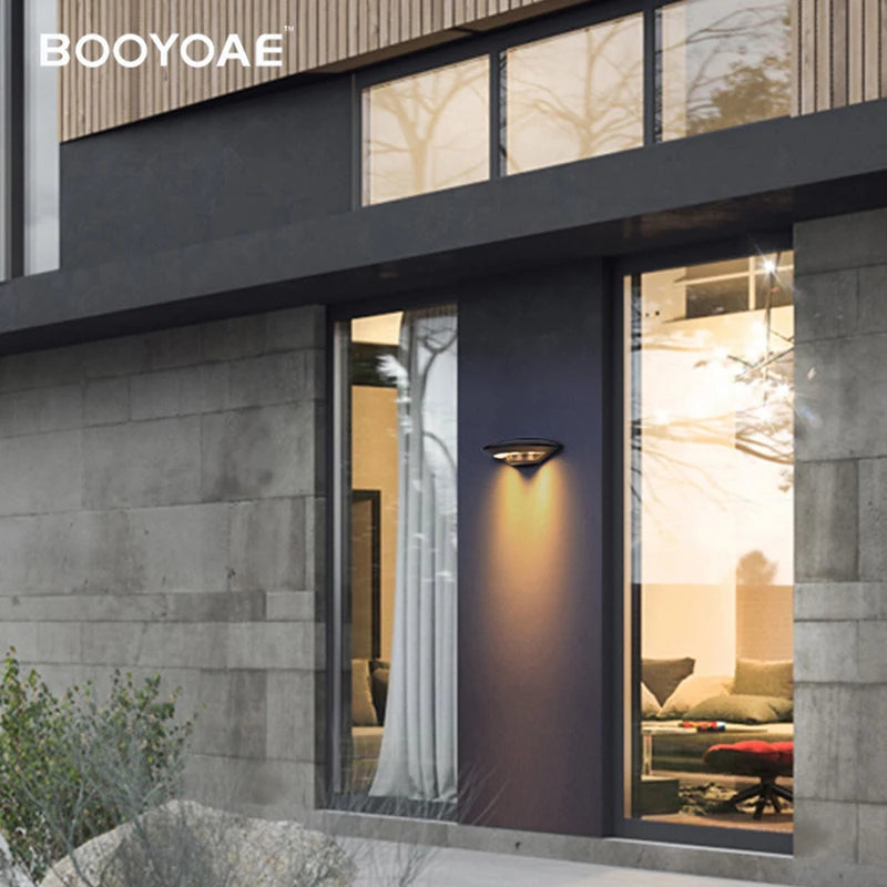 Lumières extérieures LED balcon éclairage mural hôtel paysage lampe terrasses jardins magasin allées porte poteaux UFO étanche applique murale - vue 3 sur 7