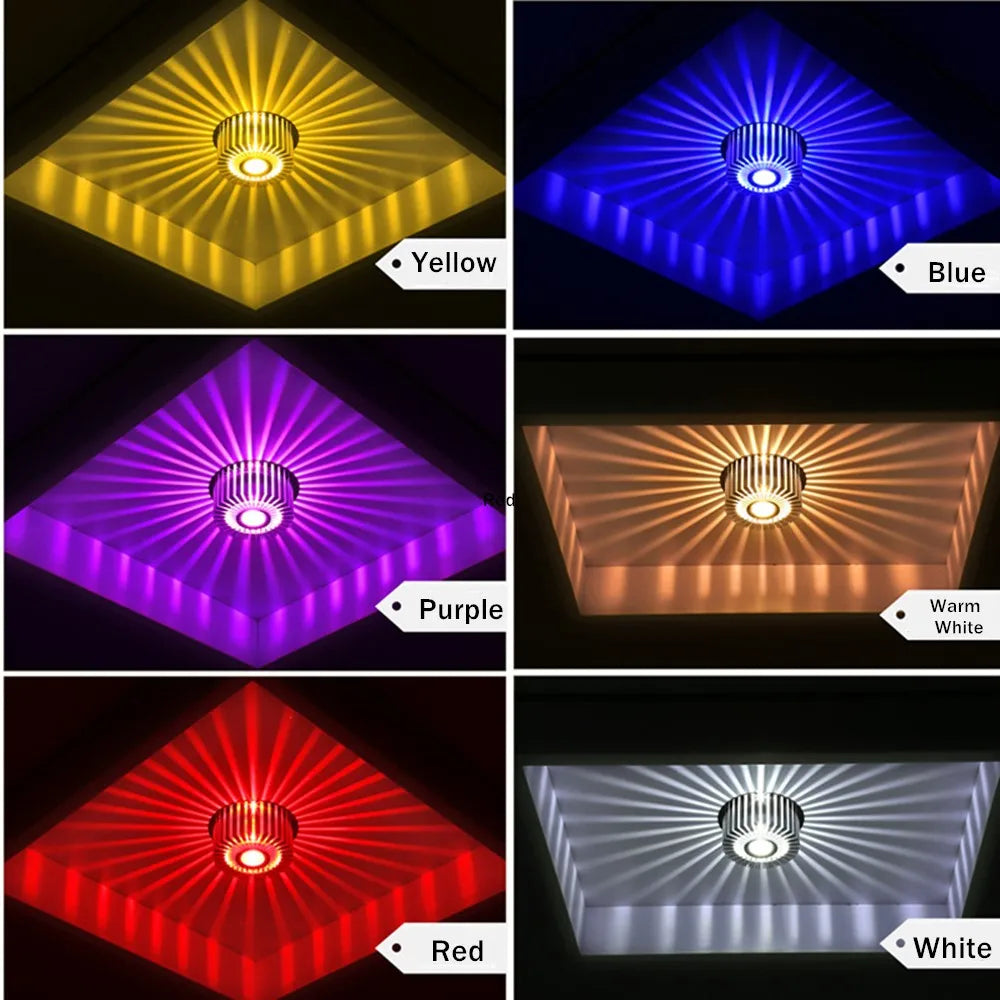 plafond moderne avec lampe encastrée led artly créative - vue 7 sur 13