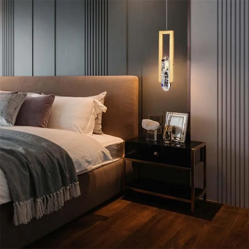 suspension en cristal postmodernes pour décoration intérieure nordique - vue 5 sur 10