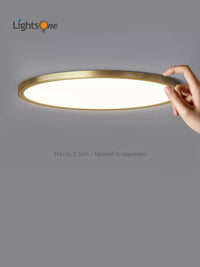 Modern minimalist decorative copper ceiling light