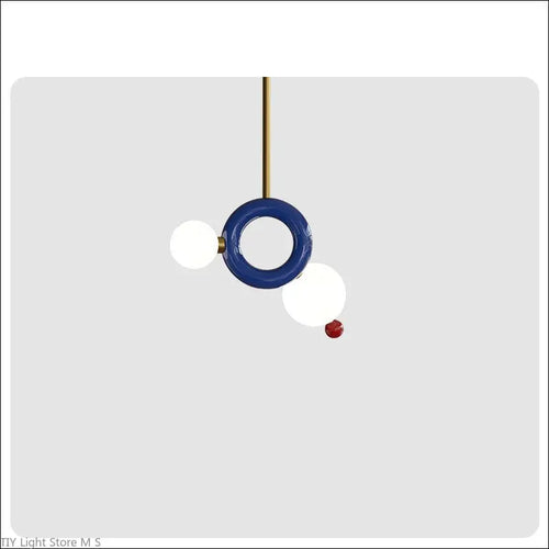 modern minimalist pendant light in gourd resin - vue 7 sur 9