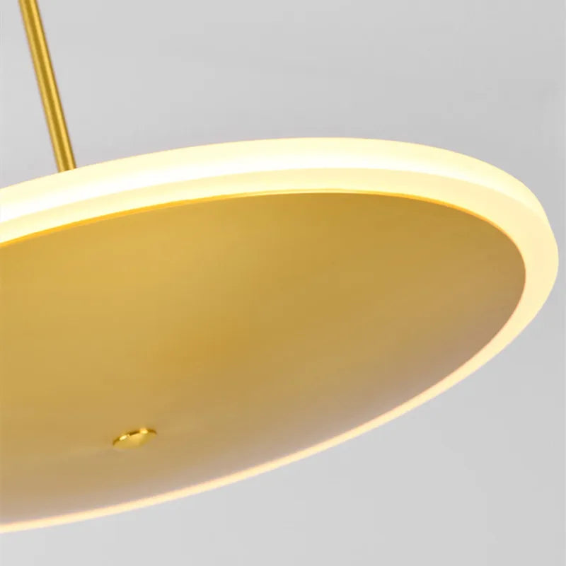 suspension led design nordique luxe métal linéaire pour intérieur - vue 7 sur 12