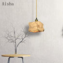Minimalist nordic design kraft paper pendant light for interior decoration