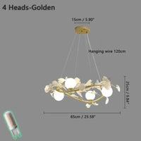 lustre décoratif nordique en verre luxe pour intérieur moderne
