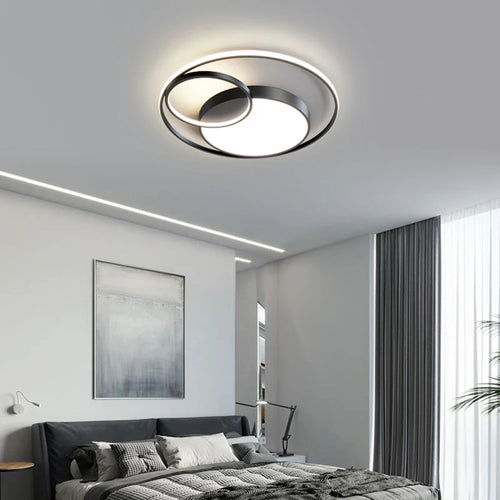 Lustre LED moderne maison intérieur luminaire déco tech - vue 3 sur 12