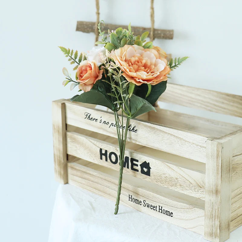 bouquet de pivoines artificielles pour mariage et décoration - vue 5 sur 12
