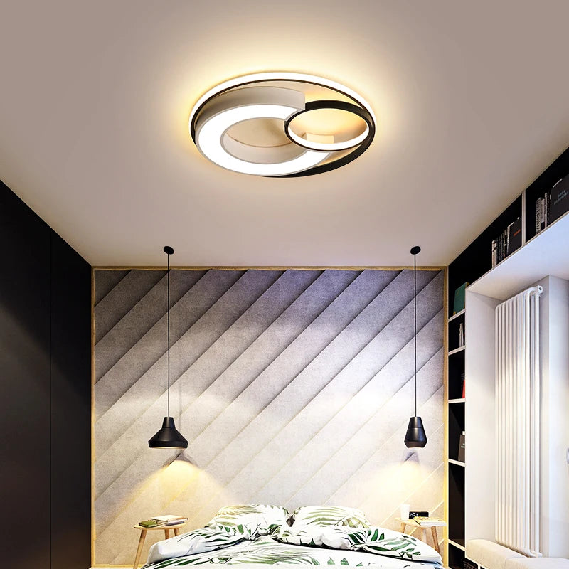 plafonnier rond au design nordique pour intérieur moderne - vue 6 sur 10