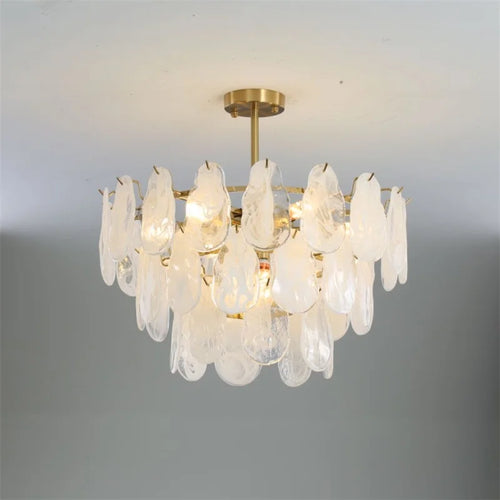 lustre en verre de luxe pour éclairage créatif et décoratif