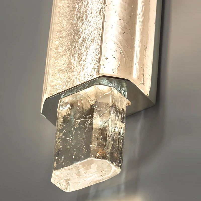 applique murale en cristal à led pour décoration intérieure lumineuse - vue 7 sur 8