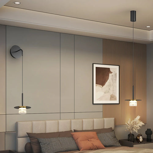 suspension de chevet luxe minimaliste petit lustre moderne - vue 2 sur 22
