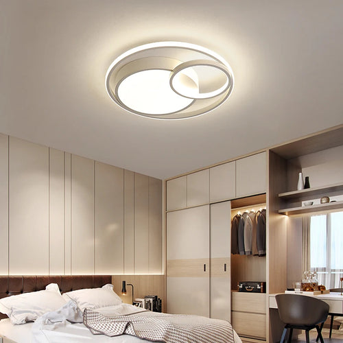 Lustre LED moderne maison intérieur luminaire déco tech - vue 6 sur 12