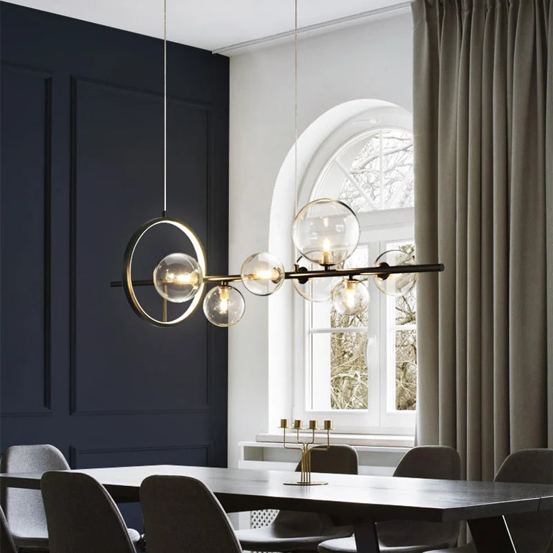 lustre mondern à bulles pour éclairage d'intérieur décoratif