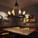Vintage industrial hemp rope pendant light
