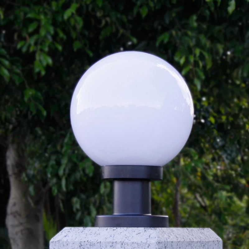 lampe pilier extérieur boule étanche pour éclairage décoratif
