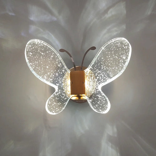 applique murale papillon en cristal moderne pour décoration intérieure - vue 2 sur 7