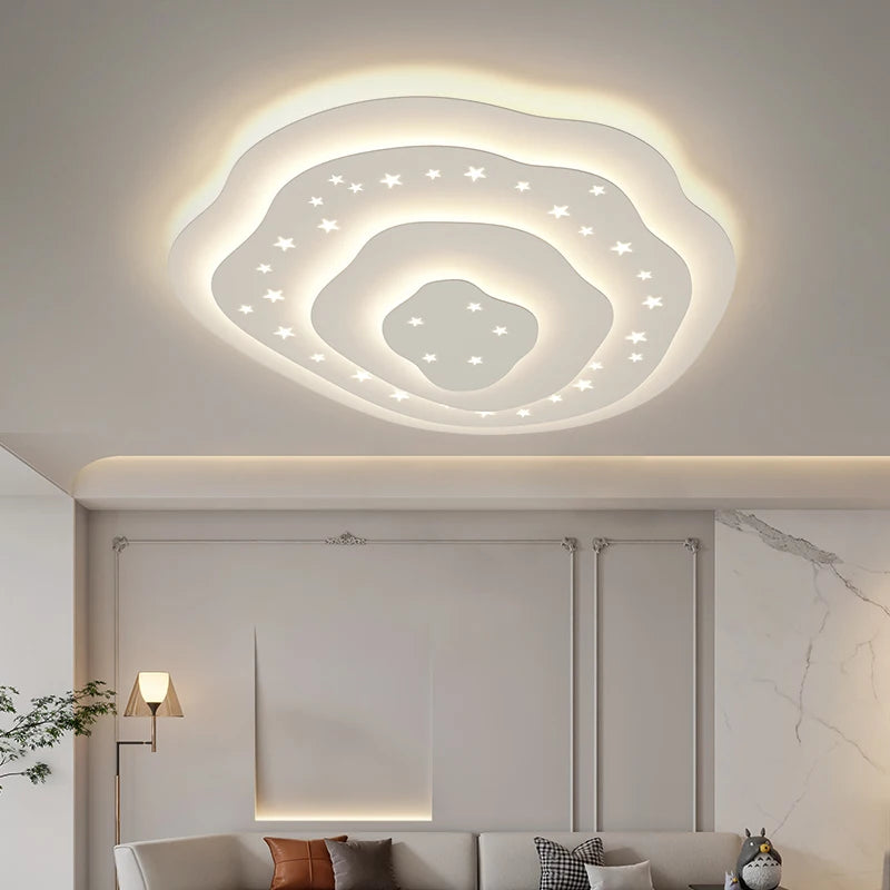 plafonnier moderne à leds réglable en acrylique