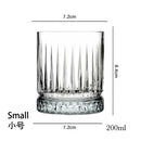 Verres whisky old fashioned style cristal motifs relief