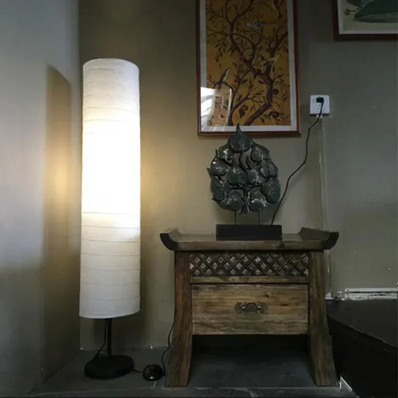 lampadaire nordique holmo design papier luminaire décoration lumière sur pied