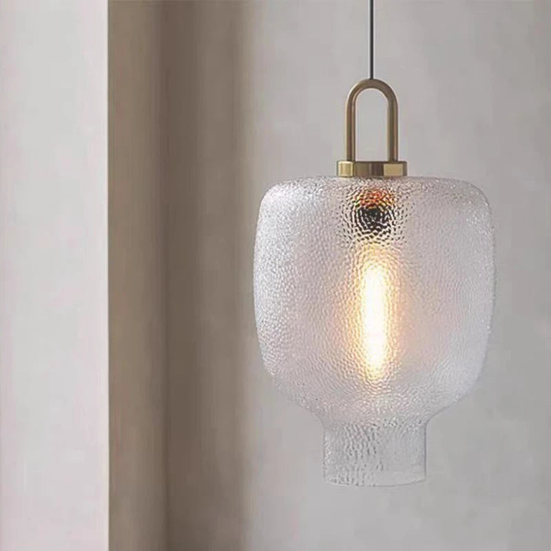 lustre en verre minimaliste au style luxueux et léger - vue 5 sur 10