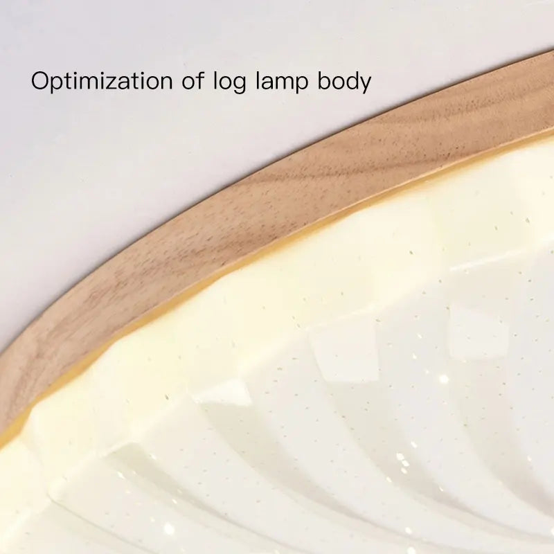 plafonnier en bois et led pour décoration intérieure moderne - vue 7 sur 10