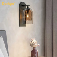 Applique murale en verre Double Texture Ins Girl