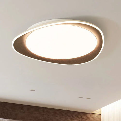 Plafonnier bois véritable chambre lumières LED décor à la maison pour salle d'étude cuisine salon - vue 2 sur 10