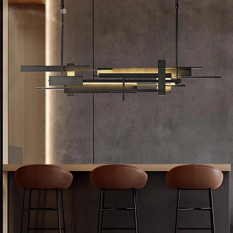 Lustre design LED design moderne décoratif intérieur - vue 5 sur 11