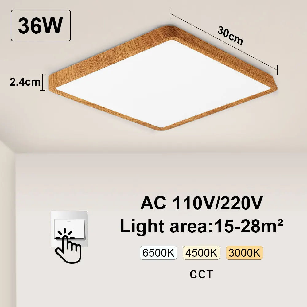 Tuya Smart LED plafonnier App commande vocale Alexa Google télécommande plafonniers carrés salon chambre éclairage - vue 9 sur 22