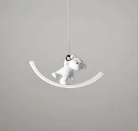 suspension lumineuse dauphin ours pour chambre enfant