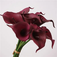 Realistic artificial calla lily bouquet for home decoration