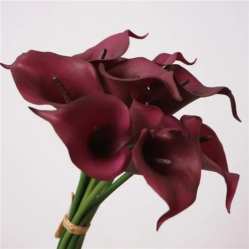 Realistic artificial calla lily bouquet for home decoration