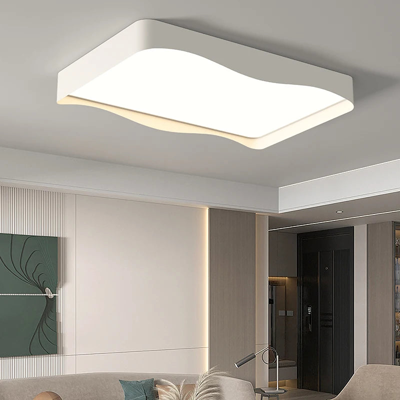 plafonnier led moderne minimaliste économie d'énergie protection des yeux