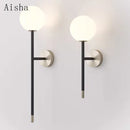 Minimalist Nordic wall light with creative pole