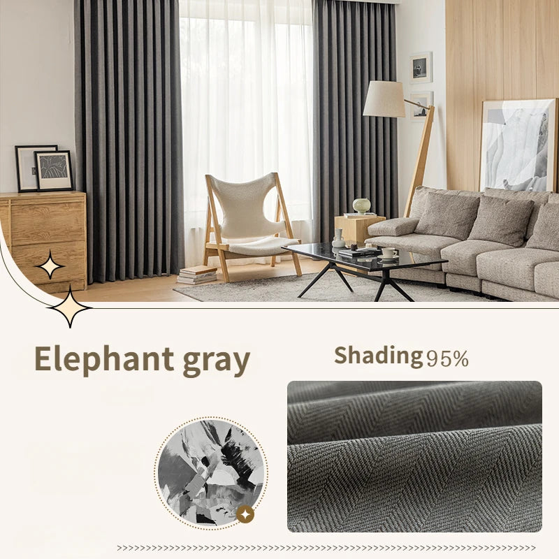 Rideau occultant uni style moderne pour salon chambre - vue 10 sur 23