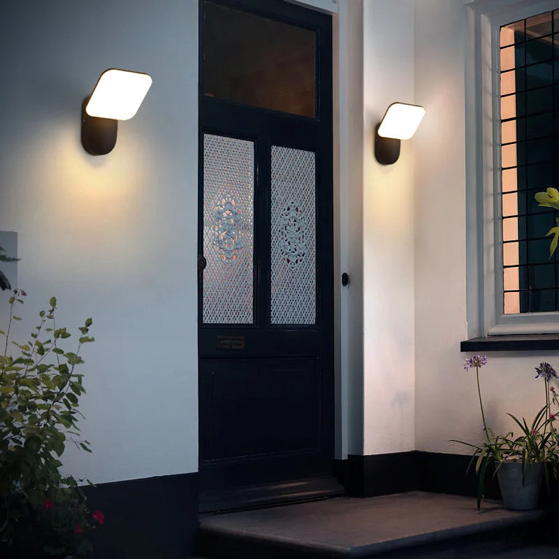 applique murale extérieure led avec capteur de mouvement étanche décorative - vue 5 sur 14