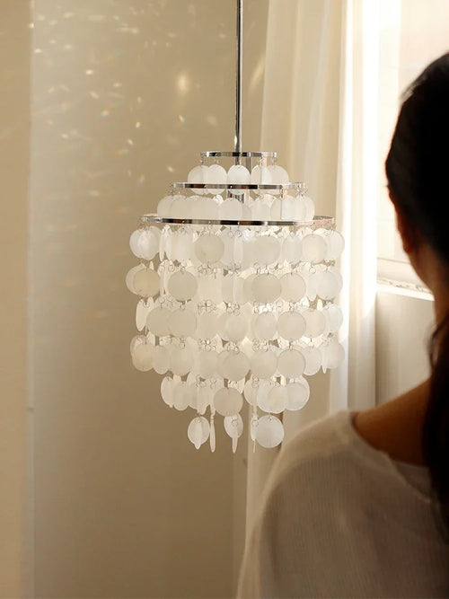 lustre en coquillage style français pour intérieur élégant - vue 4 sur 10